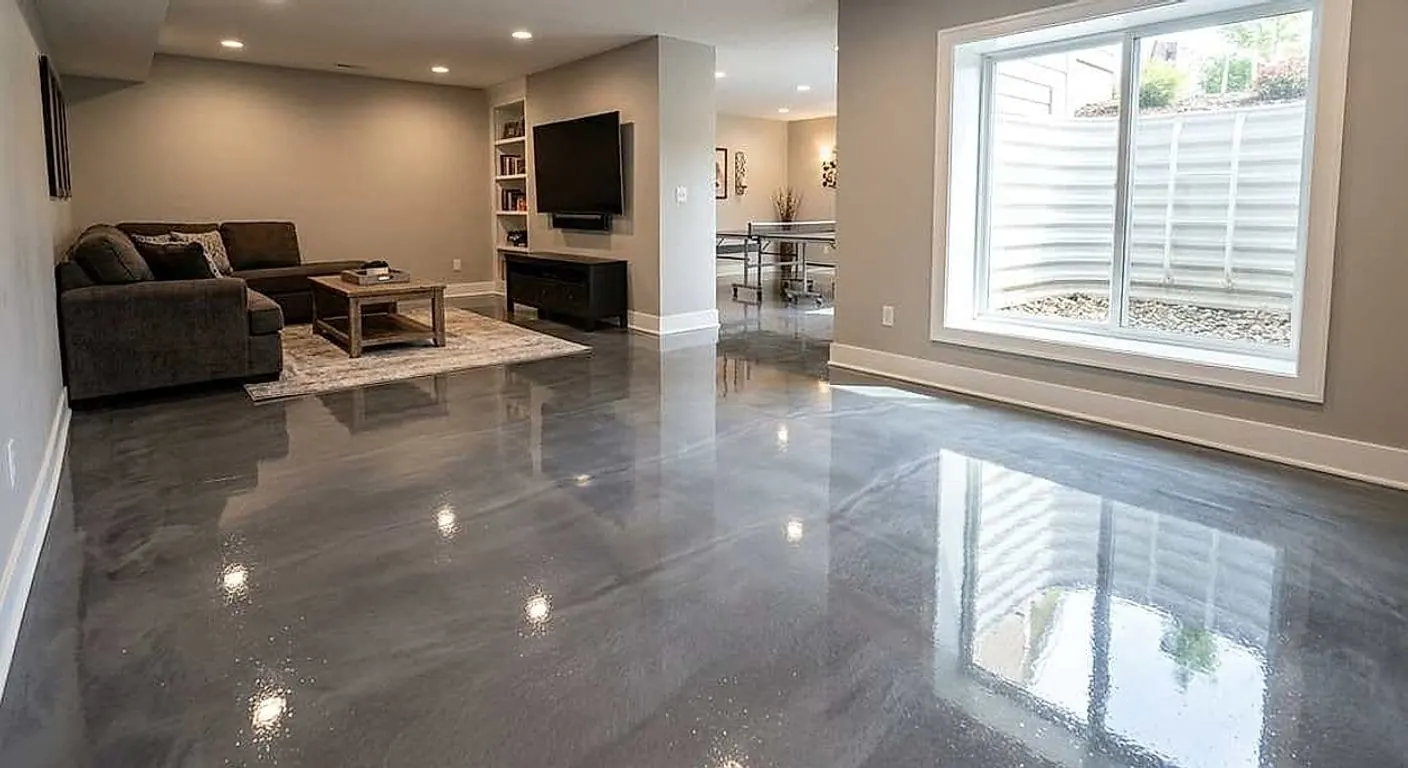 Basement Floor Epoxy in Appleton, WI